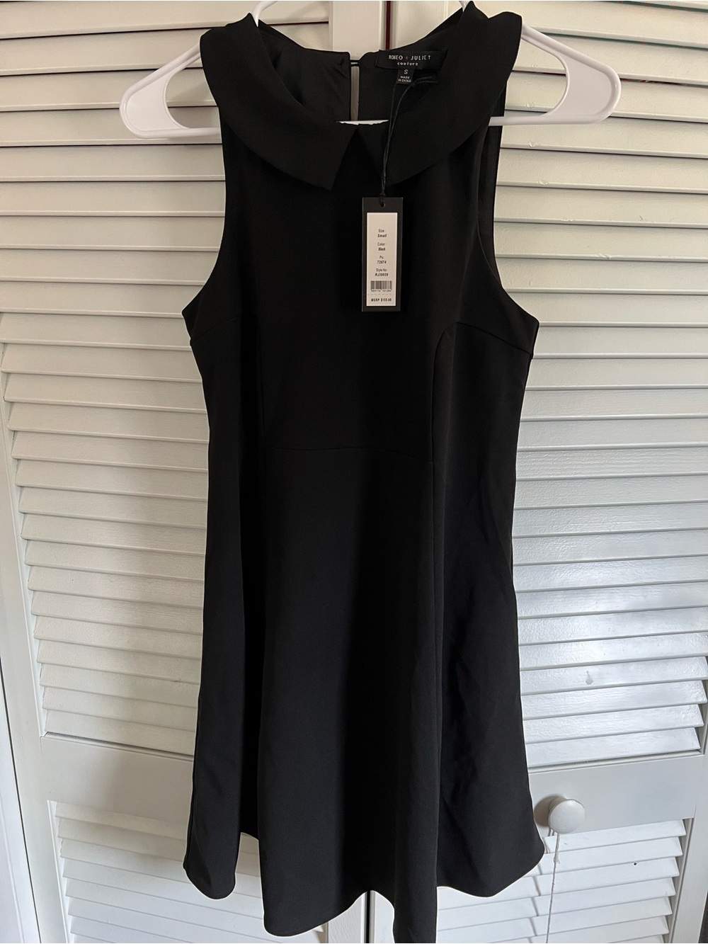 NWT Romeo & Juliet Couture Dress Size Small Black